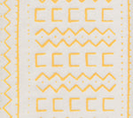 Yellow on White Suncloth Fabric | Suncloth