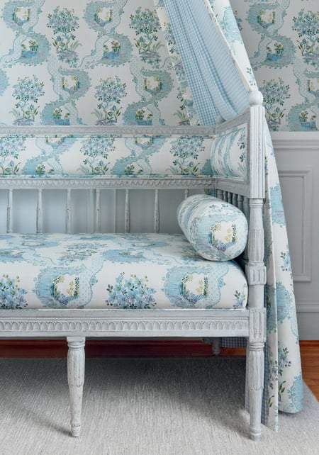 Antoinette, Blue and Plum