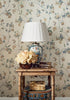 Edo Bloom, Apricot and Slate on Pearl