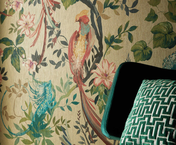 Bird - Sonnet Lacquer Wallcovering | 1838 Wallcoverings