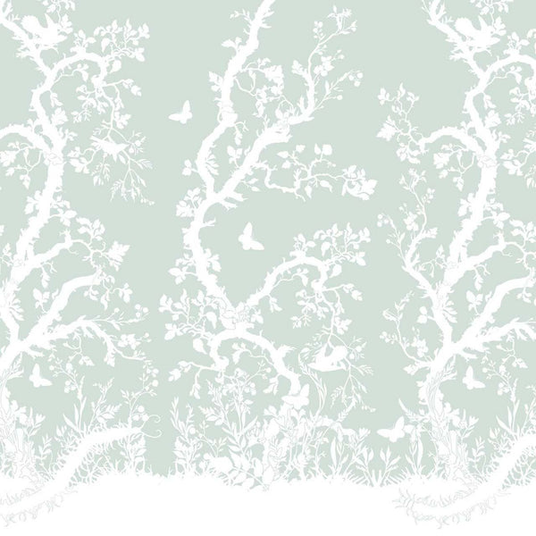 Birdbranch White on Mitchell | Timorous Beasties Wallcovering