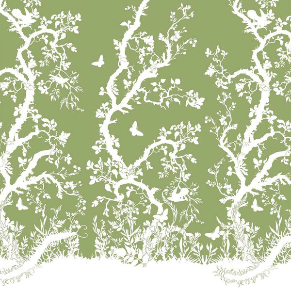 Birdbranch White on Kingsburgh | Timorous Beasties Wallcovering
