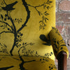 Birdbranch Stripe Velvet Black on Honey