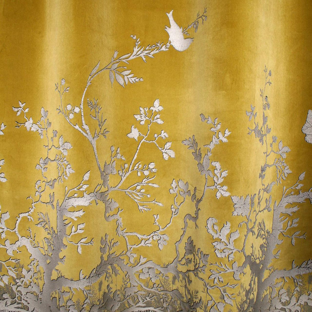 Birdbranch Velvet Panel Blacks and Gold on Honey