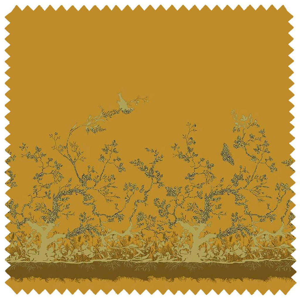 Birdbranch Velvet Panel Blacks and Gold on Honey