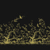 Birdbranch Velvet Panel Blacks and Gold on Olive