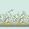 Birdbranch Velvet Panel Blacks and Gold on Olive