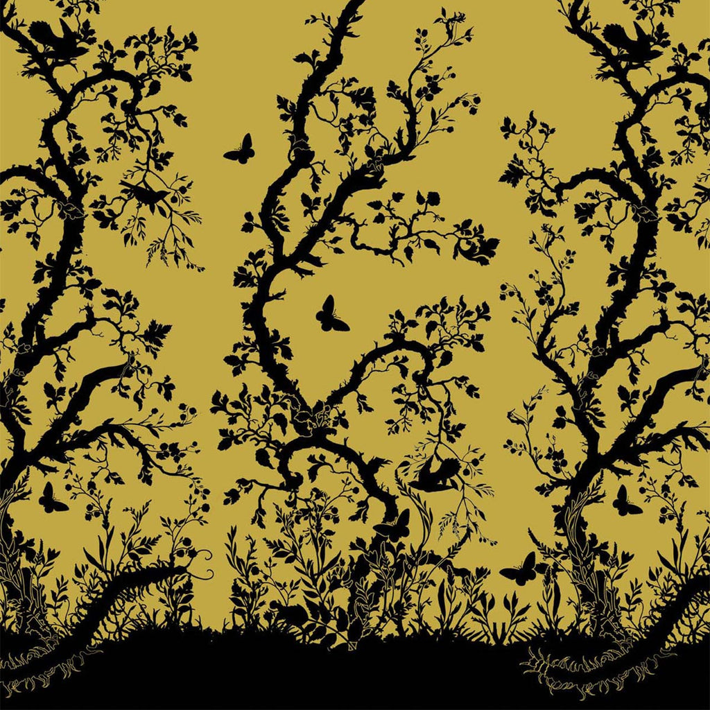Birdbranch Black on Gold