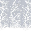 Birdbranch White on Pale Blue