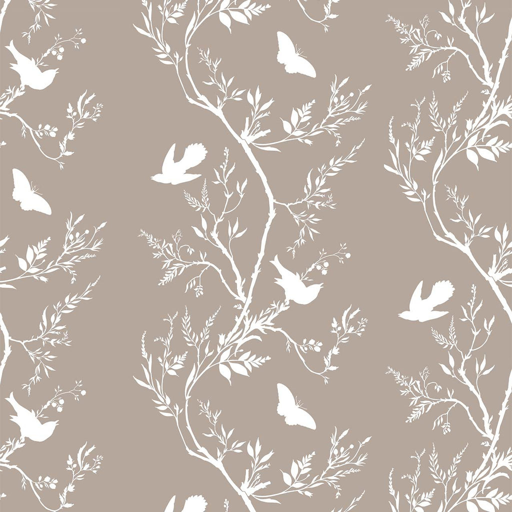 Birdbranch Stripe White on Stone