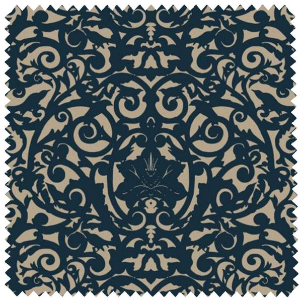 Birdcage Linen Navy Blue | Timorous Beasties Fabric