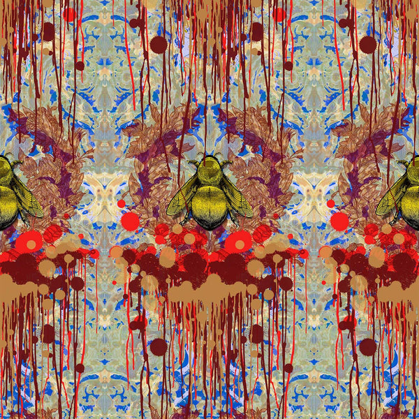 Bloody Empire Royal Blue | Timorous Beasties Wallcovering