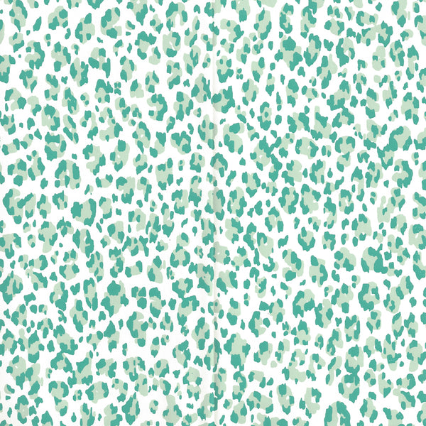 Bonaparte Aqua Dark Aqua Almost White Screen Printed | China Seas