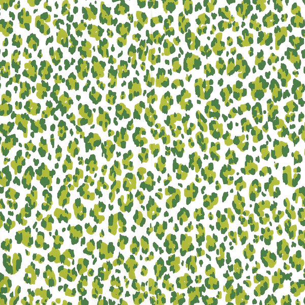 Bonaparte Lime Forest Green Almost White Screen Printed | China Seas