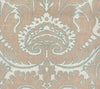 Borghese Two Color, Beige Turquoise Outline