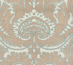 Borghese Two Color, Beige Turquoise Outline
