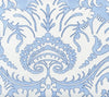 Borghese, Navy Sky Blue on White