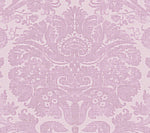 Borghese Two Color Small Scale, Soft Lavender on Light Tint Wallcoverings | Quadrille