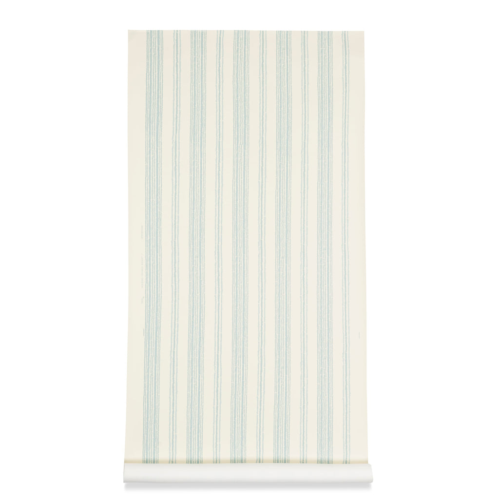 Boxwood Stripe Wallpaper Seafoam