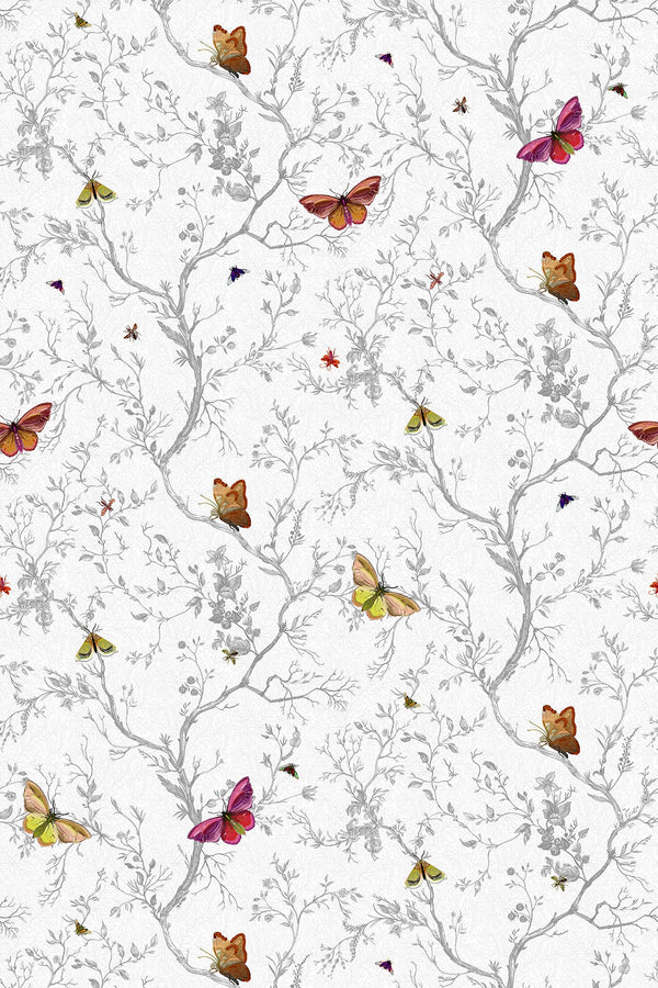 Butterflies Alabaster | Timorous Beasties Wallcovering