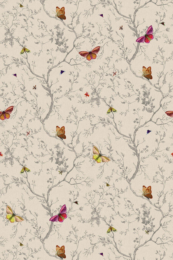 Butterflies Bone | Timorous Beasties Wallcovering