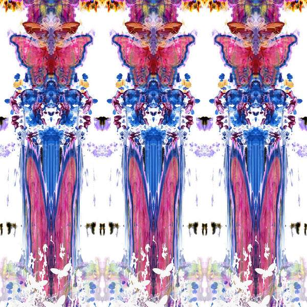 Butterfly Totem Damask Original | Timorous Beasties Wallcovering