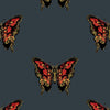 Butterfly Red & Gold on Black
