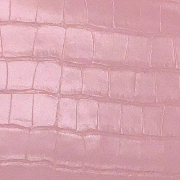Le Embossed Croc Viva | Vegan Leather |  Pink