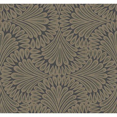 Hilo Charcoal Wallcovering | Jeffrey Stevens