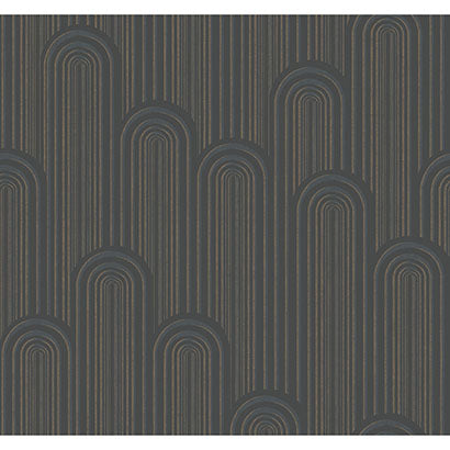 Royan Charcoal Wallcovering | Jeffrey Stevens