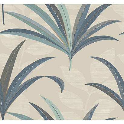 Palm Beach Charcoal Wallcovering | Jeffrey Stevens