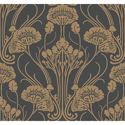 Nouveau Damask Wallpaper | Jeffrey Stevens