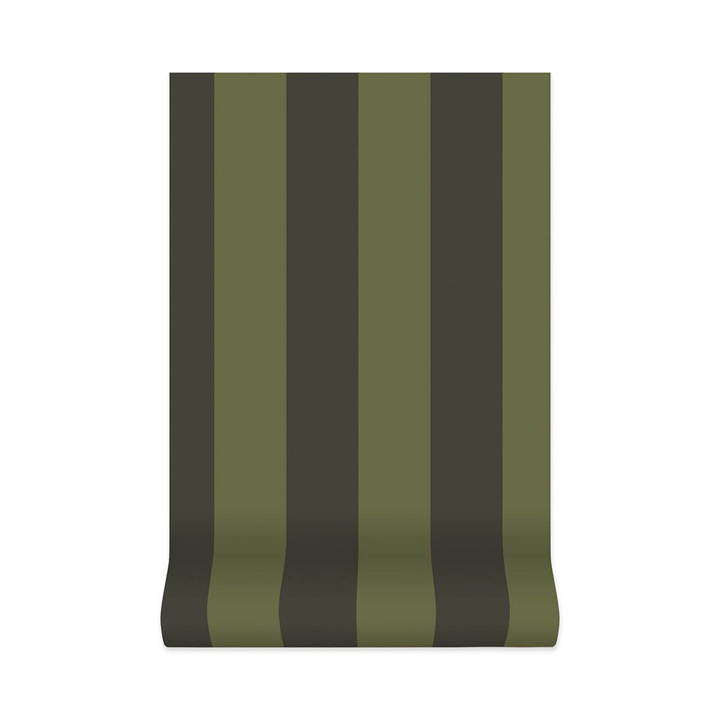 Camelot Stripe Verdigris & Noir, Sample