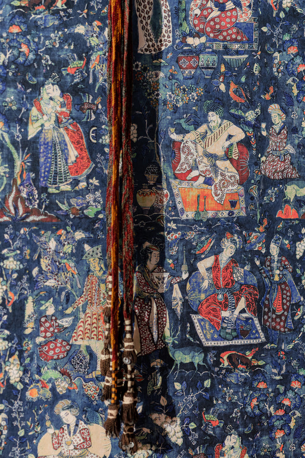 Carnival of Maghreb - Taupe, Green, Red, Indigo Wallcovering | Mind the Gap
