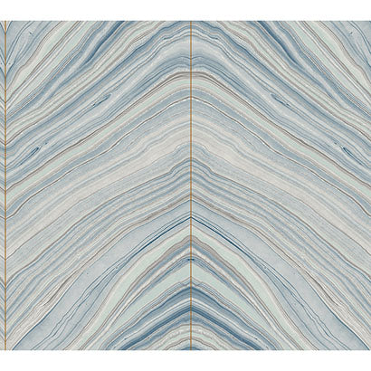 Penzance Blue Wallcovering | Jeffrey Stevens