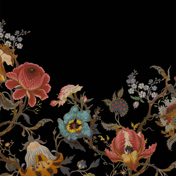 Artemis Black Climbing Walls, Sample Wallcoverings | House of Hackney