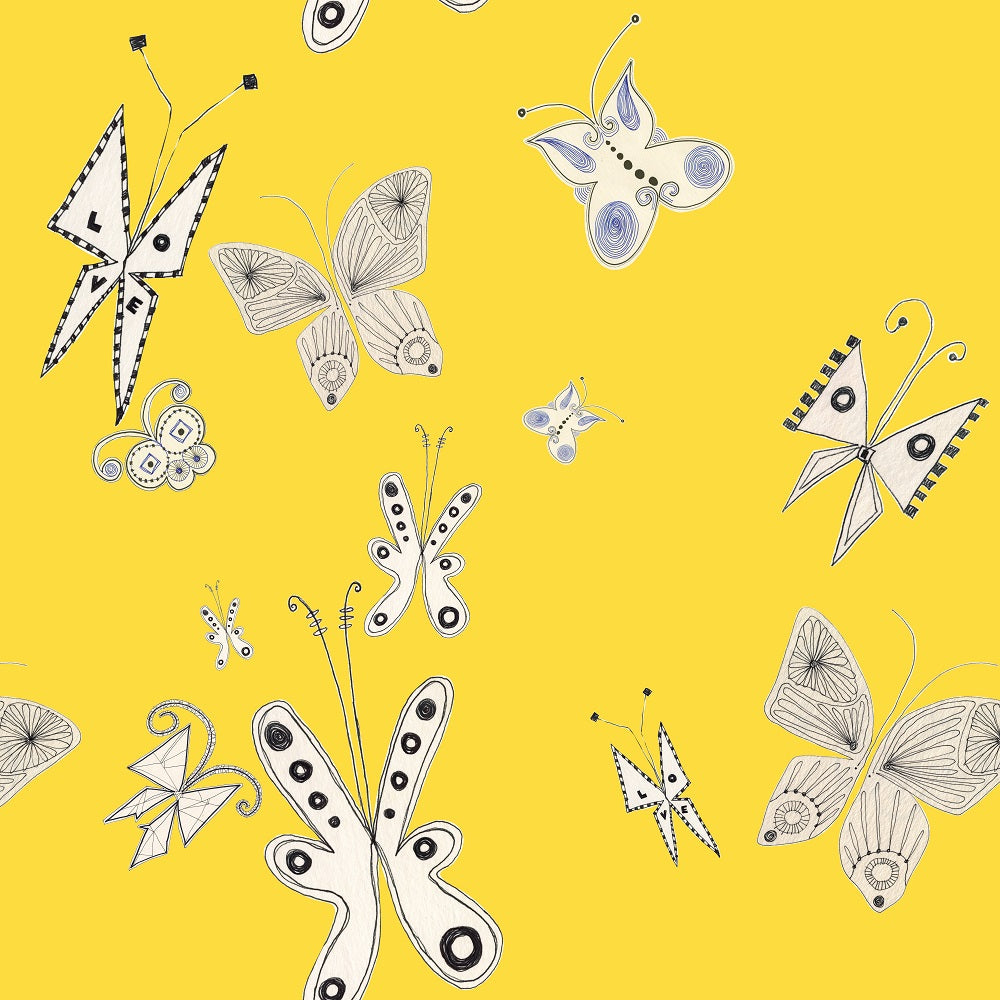 Colette Yellow  Wallpaper (Srd-Clt-05) | Sarah Rowland | Koroseal