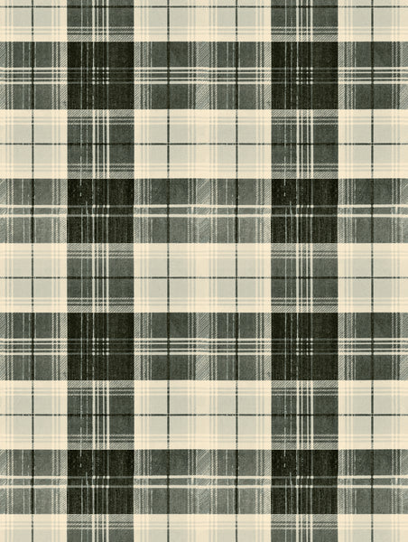 Countryside Plaid Charcoal Wallpaper | Mind The Gap