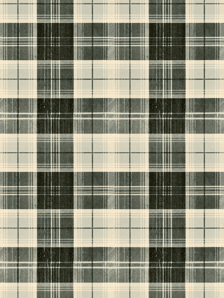 Countryside Plaid Charcoal Wallpaper | Mind The Gap