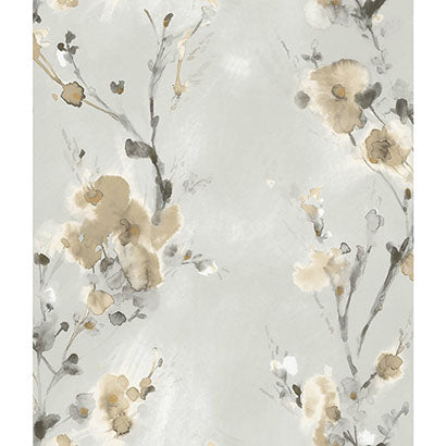 Manzanita Charcoal Wallcovering | Jeffrey Stevens