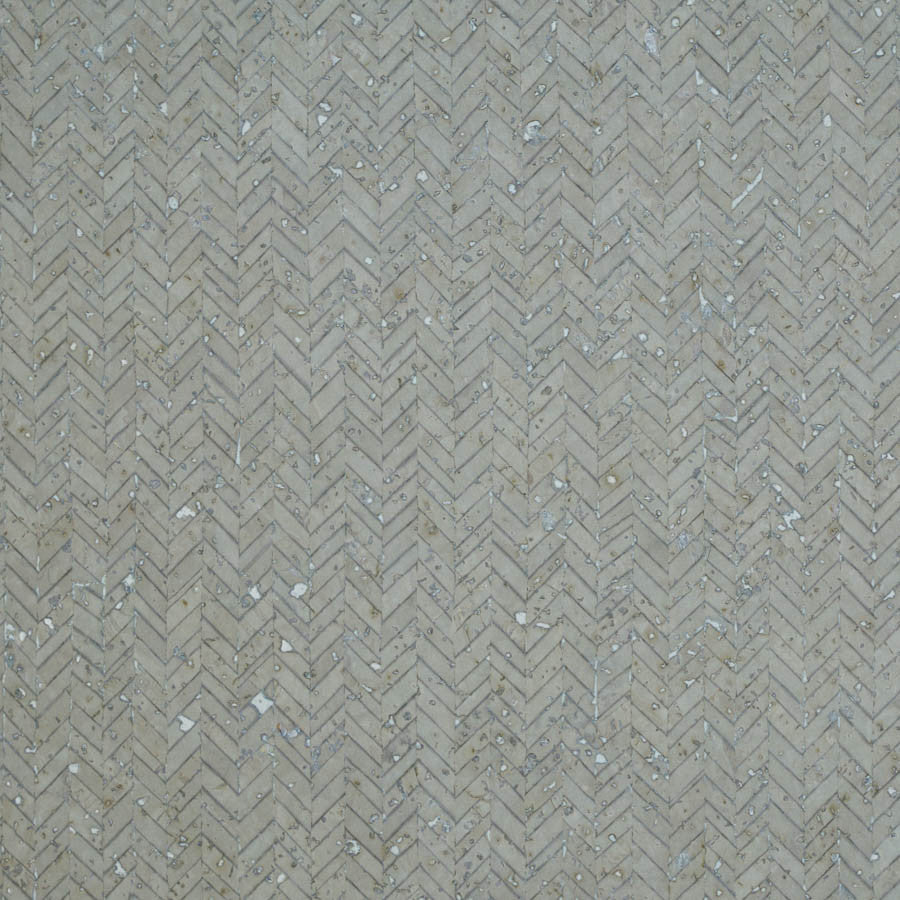 Chevrano Corka Silver Fern Wallpaper | Phillipe Romano