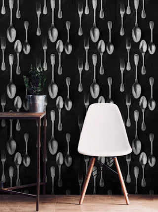 Cutlery - Silver Wallcovering | Mind the Gap