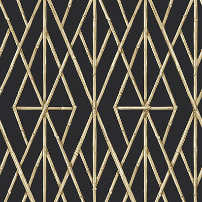 Riviera Bamboo Trellis Wallpaper | Jeffrey Stevens