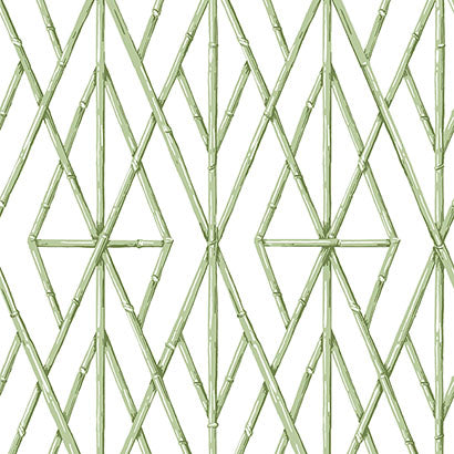 Riviera Bamboo Trellis Wallpaper | Jeffrey Stevens