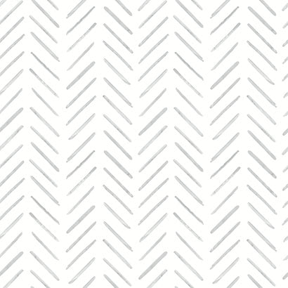 Painted Herringbone Wallpaper | Jeffrey Stevens