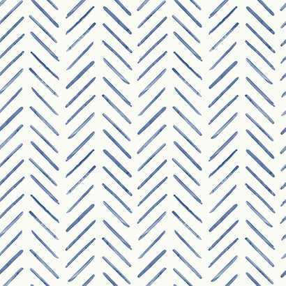Painted Herringbone Wallpaper | Jeffrey Stevens