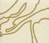 Gold Metallic on Tan Linen