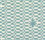 Carlo II, Dark Turquoise on Curtain Weight
