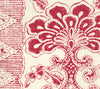 Chantilly Stripe, Rose Red on Tint