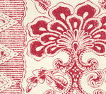 Chantilly Stripe, Rose Red on Tint